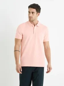CELIO TEONE Herren Poloshirt, rosa, größe #520243