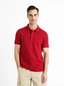 Celio Teone Polo T-Shirt Rot