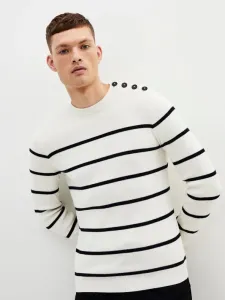 Celio Bebrest Pullover Weiß