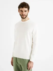 Celio Decoton Pullover Weiß