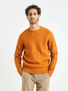 Celio Veceltic Pullover Orange