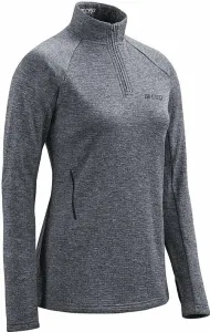 CEP W0A39 Winter Run Shirt Women Black Melange XS Laufsweatshirt