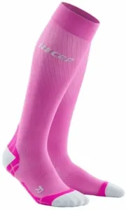 CEP WP207Y Compression Tall Socks Ultralight Pink/Light Grey II Laufsocken