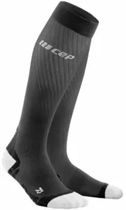 CEP WP20IY Compression Tall Socks Ultralight Black/Light Grey III Laufsocken
