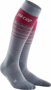 CEP WP308 Thermo Merino Socks Men Grey/Red III Ski Socken