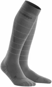 CEP WP402Z Compression Tall Socks Reflective Grey II Laufsocken