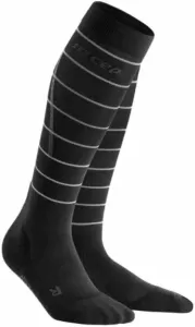 CEP WP405Z Compression Tall Socks Reflective Black II Laufsocken