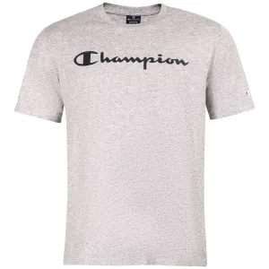 Champion CREWNECK LOGO T-SHIRT Herrenshirt, grau, größe
