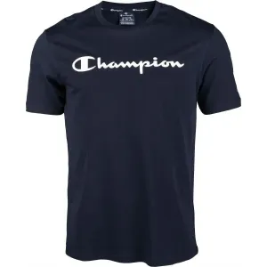 Champion CREWNECK T-SHIRT Herrenshirt, dunkelblau, größe M