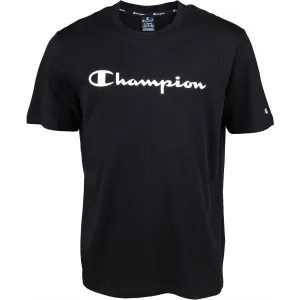 Champion CREWNECK T-SHIRT Herrenshirt, schwarz, größe