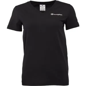 Champion V-NECK T-SHIRT Damenshirt, schwarz, größe