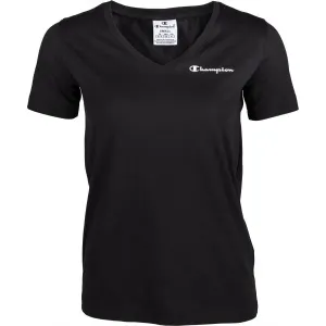 Champion V-NECK T-SHIRT Damenshirt, schwarz, größe XS #1150206
