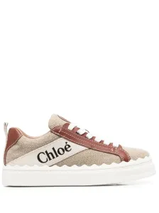 CHLOÉ - Lauren Leather Sneakers