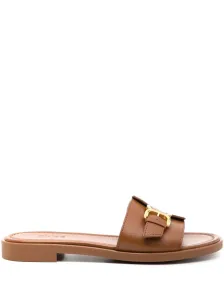 CHLOÉ - Marcie Leather Flat Sandals #1566078