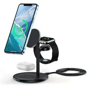 ChoeTech 3 in 1 Holder Magnetic Wireless Charger for iPhone 12/13 series #1050514