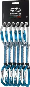 Climbing Technology Aerial Pro Set DY Quickdraw Silver/Light Blue Solid Straight/Solid Bent Gate 12.0