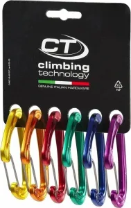 Climbing Technology Fly-Weight EVO Pack D Carabiner Mixed Colors Wire Straight Gate