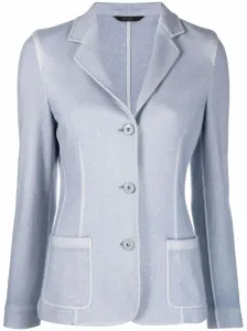 COLOMBO - Cashmere And Silk Blend Single Breasted Jacket #998328