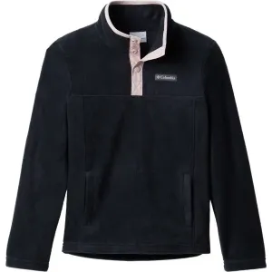Columbia STEENS MOUNTAIN 1/4 SNAP FLEEC Kinder Sweatshirt, schwarz, veľkosť M