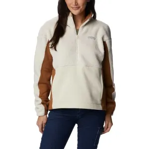 Columbia TREK HYBRID 1/2 ZIP Damen Sweatshirt, beige, größe