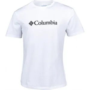 Columbia BASIC LOGO SHORT SLEEVE Herrenshirt, weiß, größe