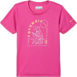 Columbia MIRROR CREEK SHORT SLEEVE GRAPHIC SHIRT Mädchen Shirt, rosa, veľkosť M