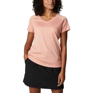 Columbia ZERO RULES SHORT SLEEVE SHIRT Damenshirt, lachsfarben, veľkosť L