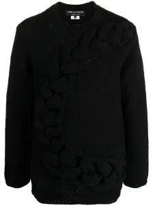 COMME DES GARCONS - Cable-knit Crewneck Sweater #1446866
