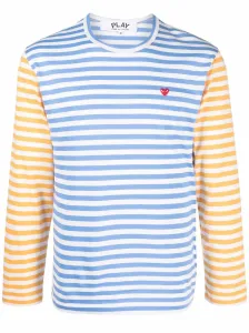 COMME DES GARCONS PLAY - Logo Striped Long Sleeve T-shirt #998744