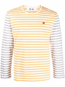 COMME DES GARCONS PLAY - Logo Striped Long Sleeve T-shirt #998735