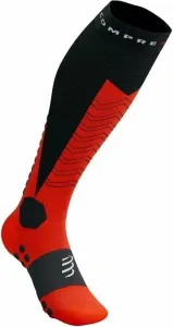 Compressport Ski Mountaineering Full Socks Black/Red T1 Laufsocken