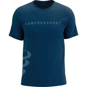 Compressport LOGO SS TSHIRT Herren Trainingsshirt, blau, größe #1075175