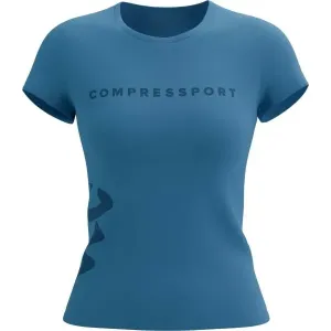 Compressport LOGO SS TSHIRT W Damen Trainingsshirt, blau, größe #1075171