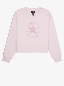 Converse CHUCK PATCH INFILL CREW Damen Sweatshirt, rosa, veľkosť XS