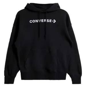 Converse WORDMARK FLEECE HOODIE EMB Damen Sweatshirt, schwarz, größe