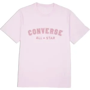 Converse CLASSIC FIT ALL STAR SINGLE SCREEN PRINT TEE Unisex Shirt, rosa, veľkosť XXS