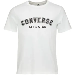Converse CLASSIC FIT ALL STAR SINGLE SCREEN PRINT TEE Unisex Shirt, weiß, größe