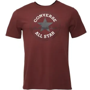 Converse STANDARD FIT CENTER FRONT CHUCK PATCH CORE TEE Unisex Shirt, weinrot, größe