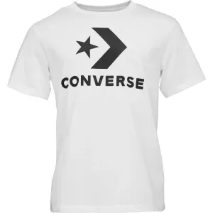 Converse STAR CHEVRON TEE Herren Shirt, weiß, veľkosť S