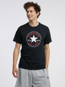 Converse STANDARD FIT CENTER FRONT CHUCK PATCH CORE TEE Unisex Shirt, schwarz, größe