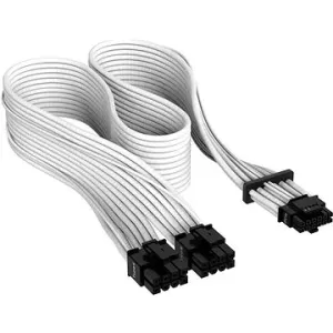 Corsair Premium Individually Sleeved 12+4pin PCIe Gen 5 12VHPWR 600 Watt Kabel Typ 4 - Weiß
