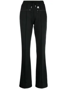 COURRÈGES - Logo-patch Drawstring Flared Trousers #1398383