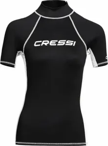 Cressi Rash Guard Lady Short Sleeve Hemd Black/White S