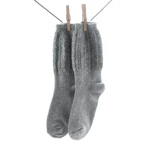Crönert, 15408 Wolle-Mohair-Kashmir Socke Damen, grau Größe 35-38