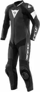 Dainese Tosa Leather 1Pc Suit Perf. Black/Black/White 48 Einteiler Motorradkombis