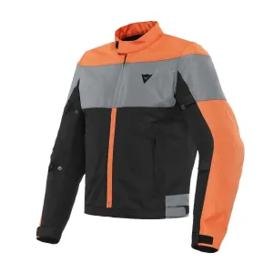 Dainese Elettrica Air Tex Schwarz Flame Orange Charcoal Jacke Größe 46