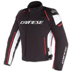 Dainese Racing 3 D-Dry Black/White/Fluo Red 50 Textiljacke