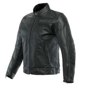 Dainese Zaurax Leather Schwarz Jacke Größe 44