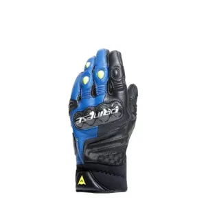 Dainese Carbon 4 Short Racing Blau Schwarz Fluo Gelb Handschuhe Größe S