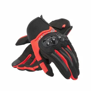 Dainese MIG 3 Air Tex Gloves Black Red Lava Größe L